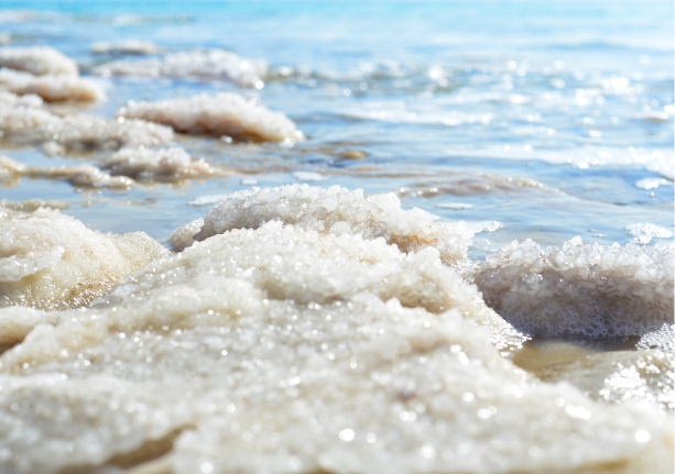 Salty water (sea salt).